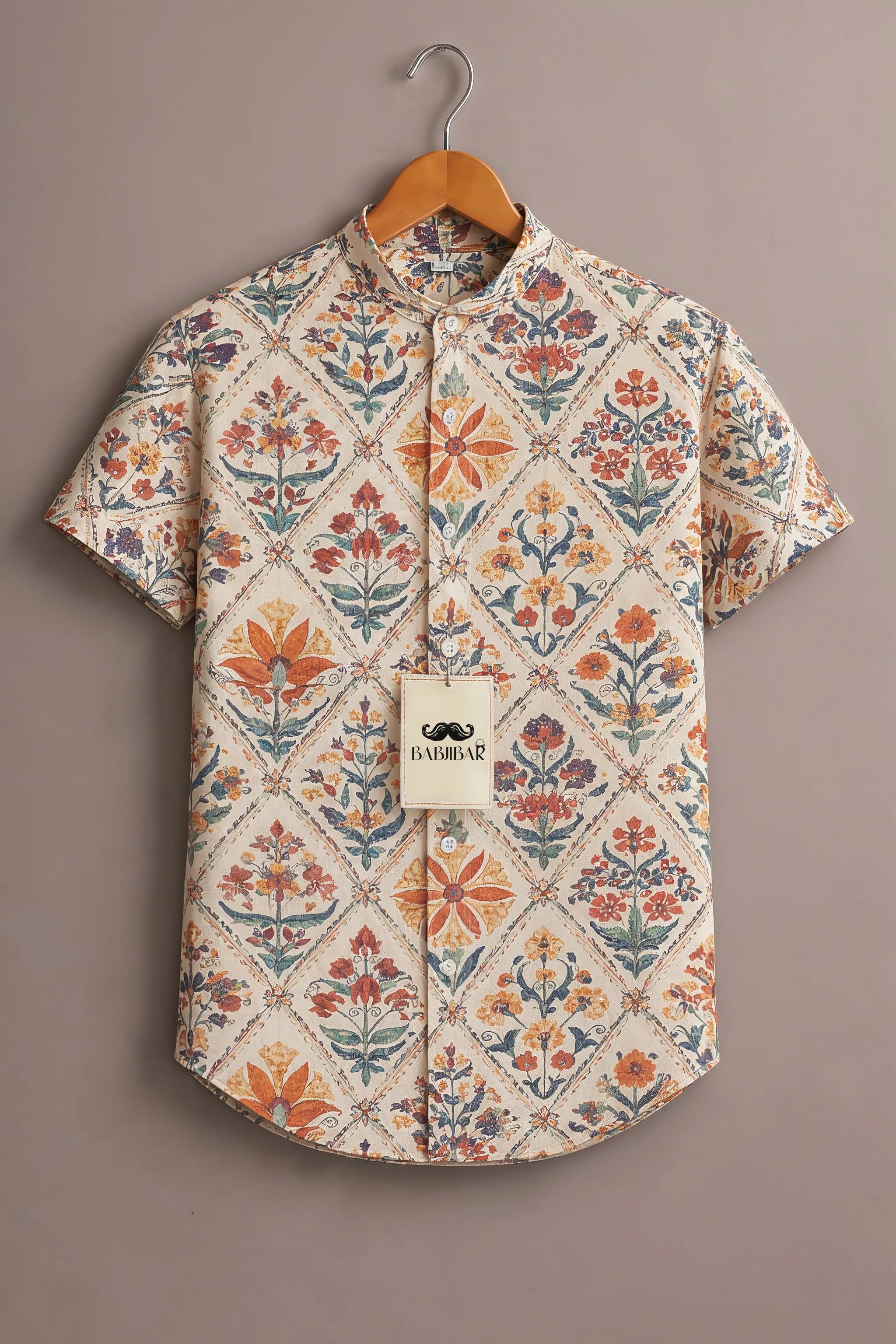 Men’s Heritage Floral Geometric Print Shirt