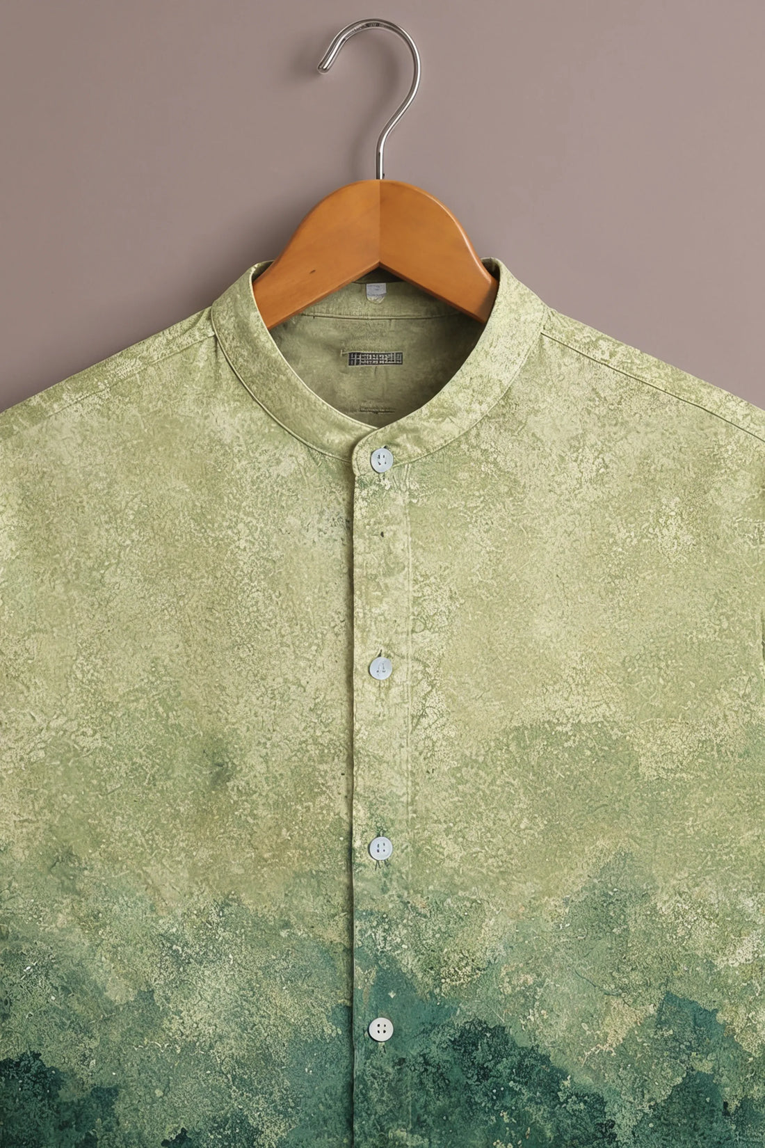 Men’s Forest Gradient Abstract Shirt
