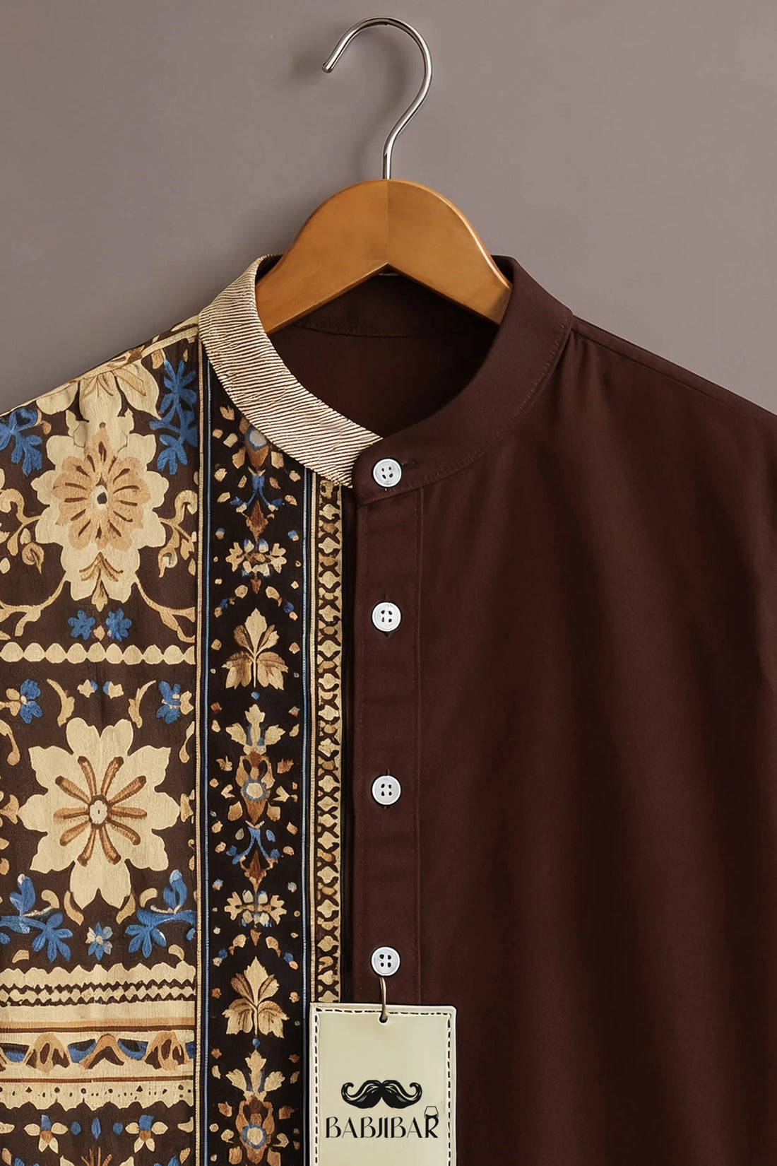 Men's Signature Brown Half Sleeve Shirt