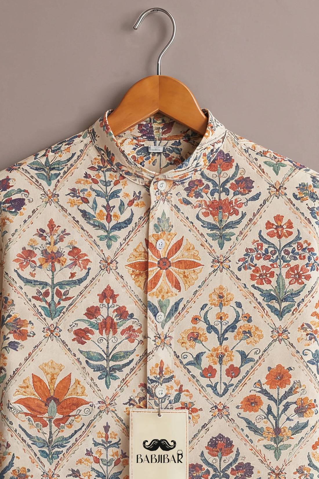 Men’s Heritage Floral Geometric Print Shirt