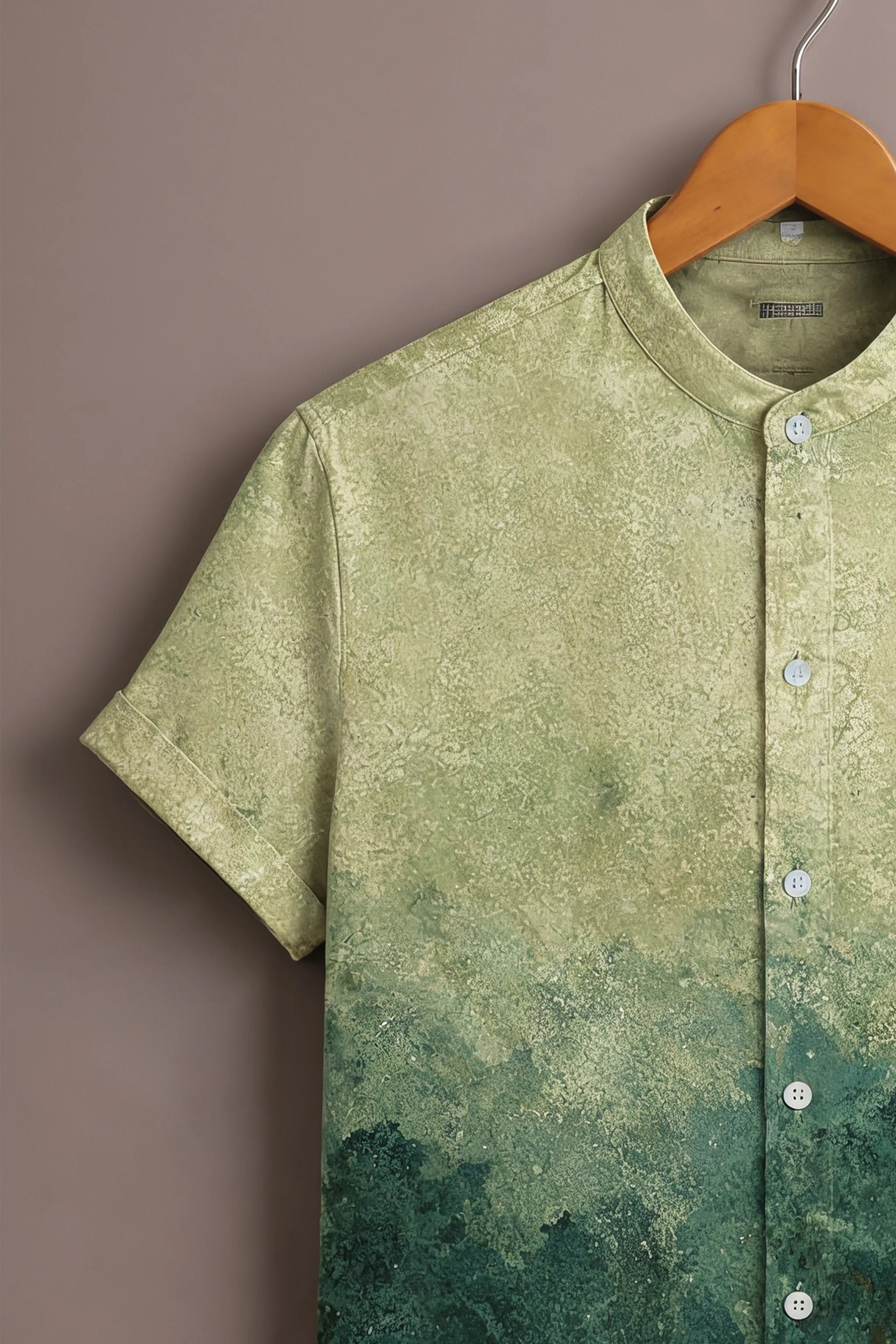 Men’s Forest Gradient Abstract Shirt